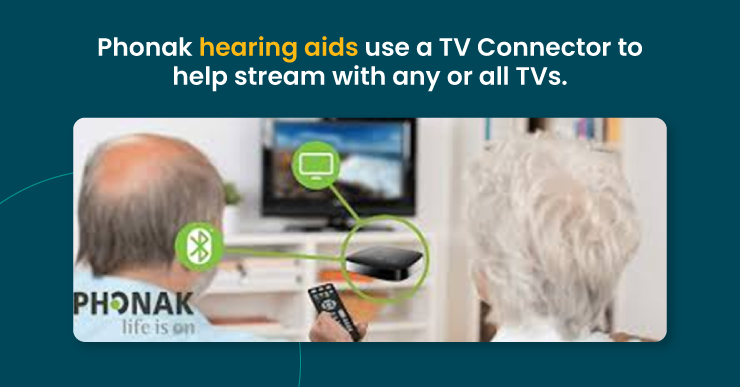 Phonak-hearing-aids-use-a-TV-Connector-to-help-stream