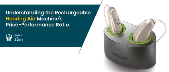 rechargeable hearing aid machine price