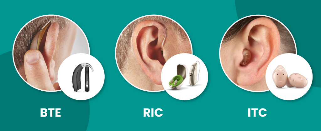 types hearing aids