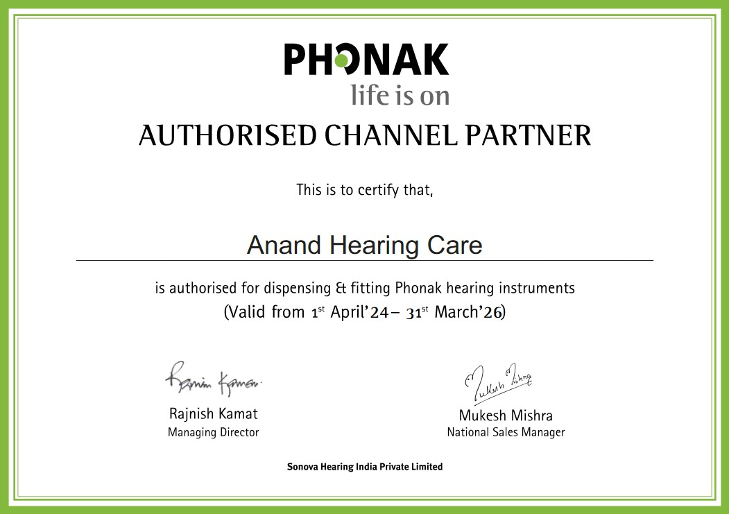 Brand certificate Phonak