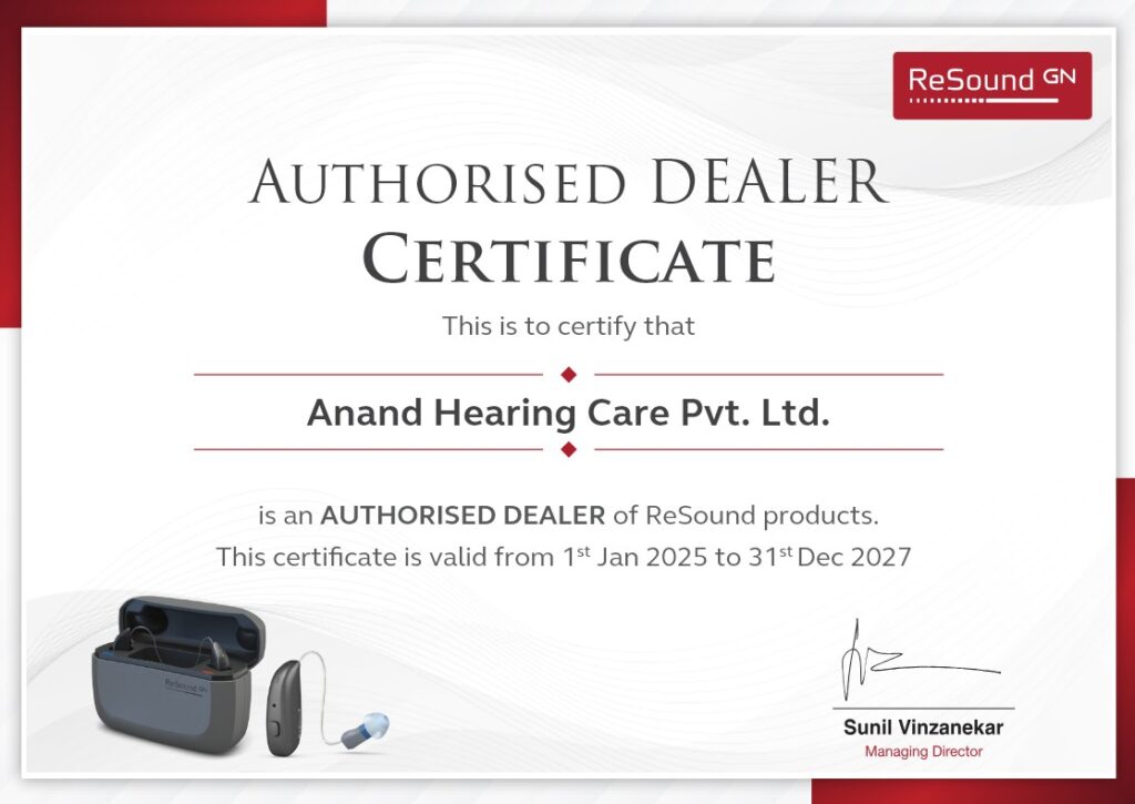 ReSound Dealer Certificate