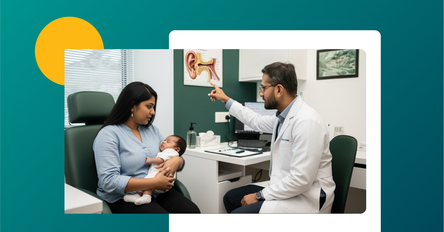 Audiologist advising