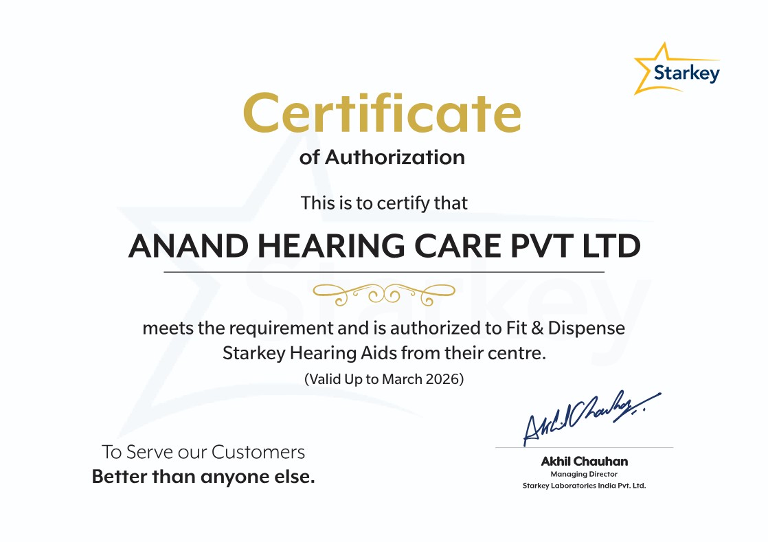 Brands certificate Starkey