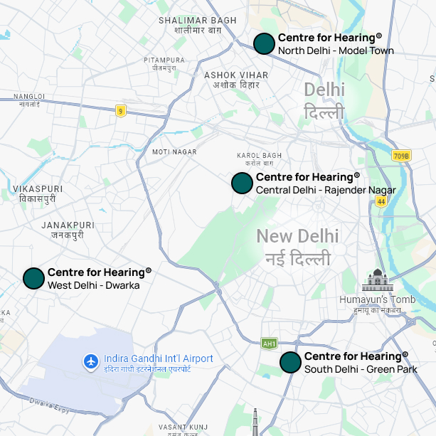 Centre for Hearing® Delhi Locations