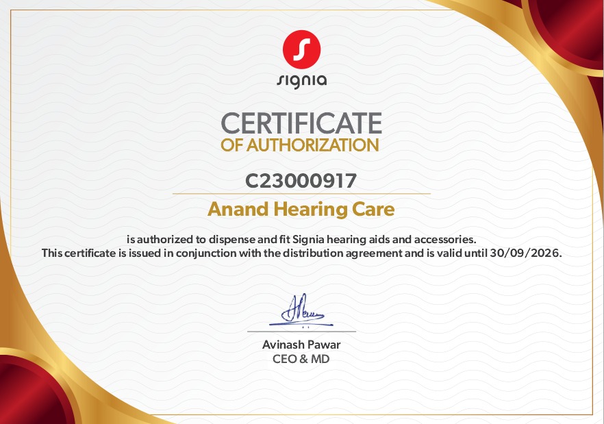 CFH Signia Dealer Certificate