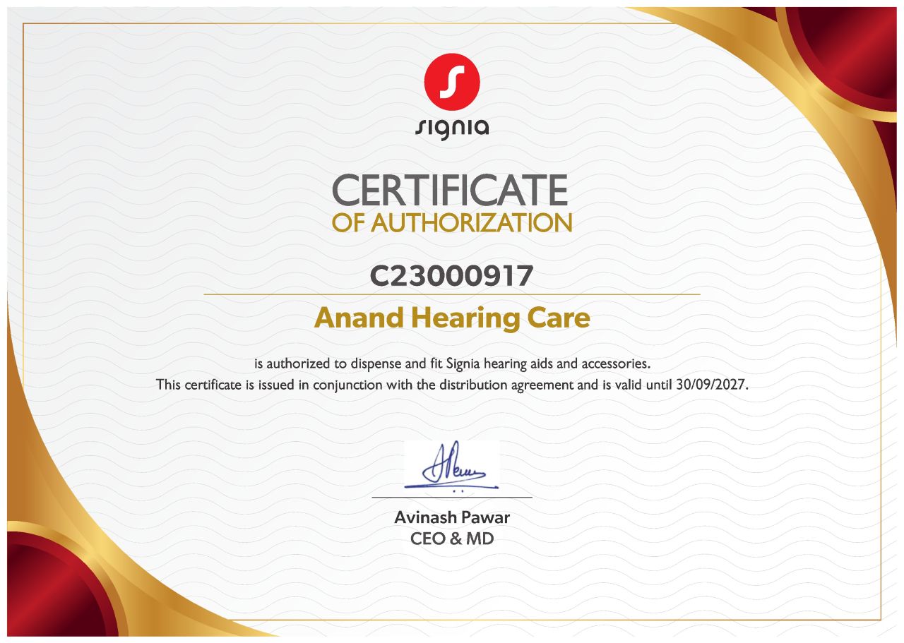 Anand Hearing Care (C23000917) – Signia